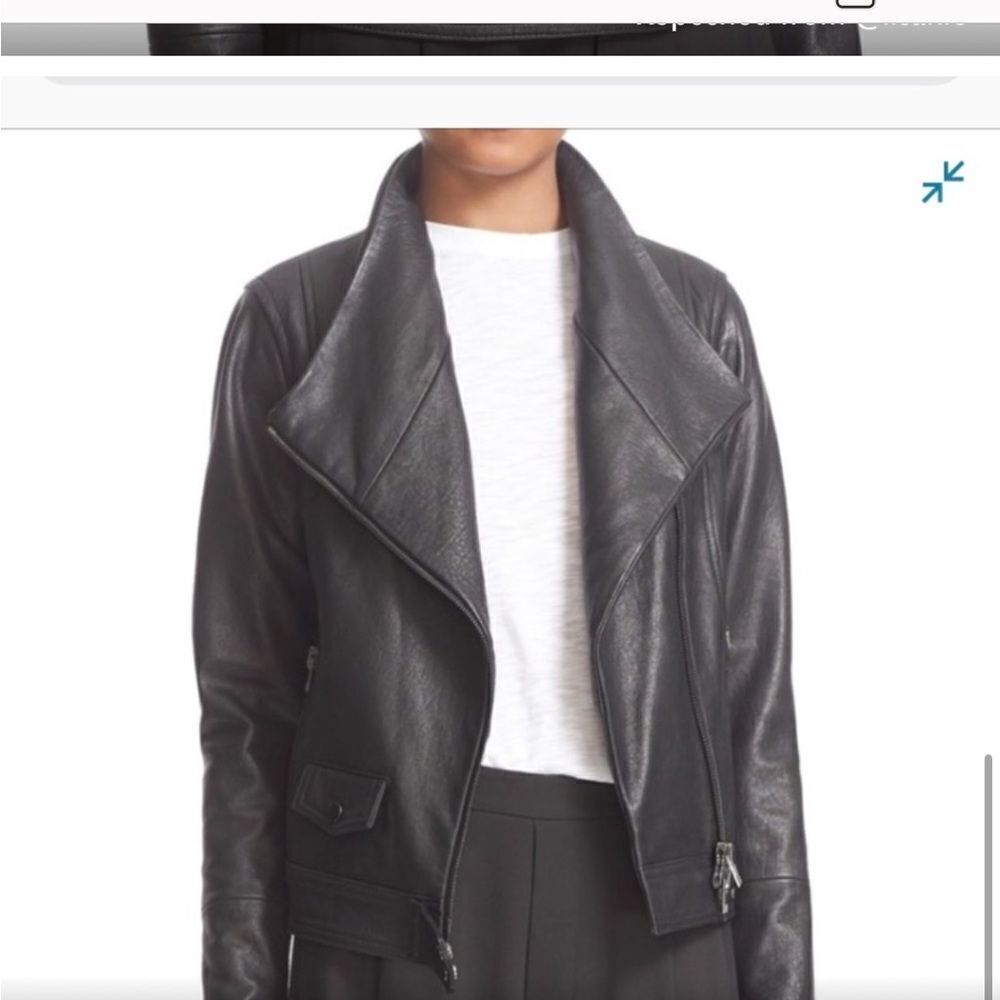 Vince | Textured Moto Leather Jacket